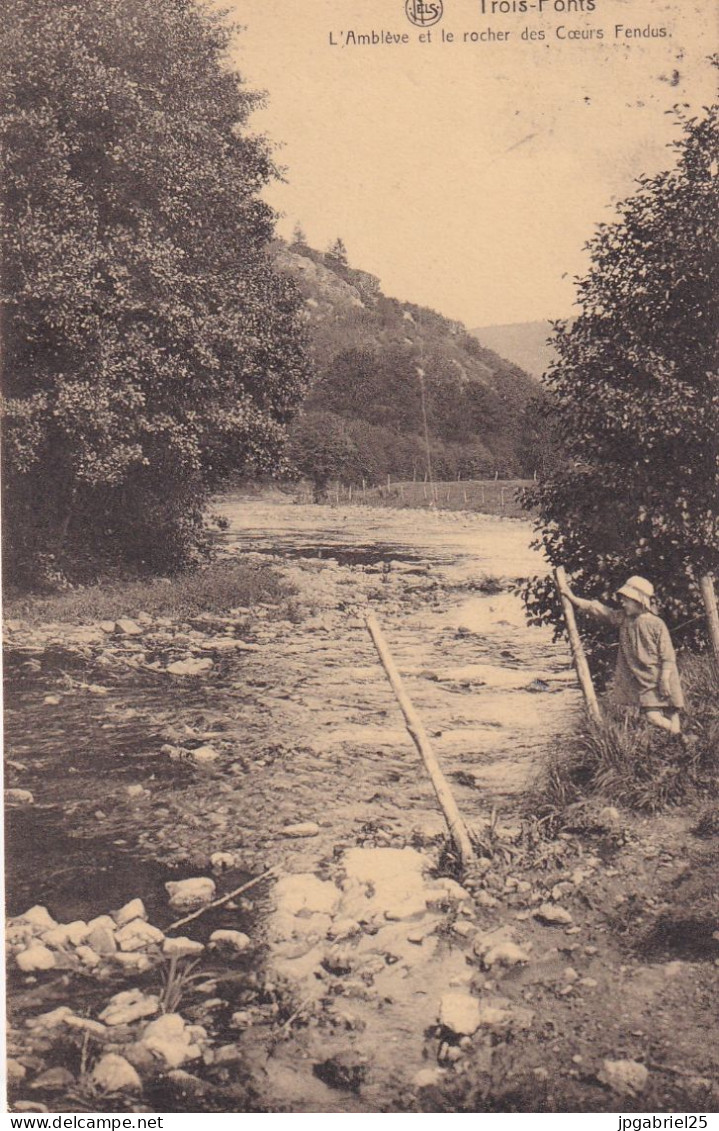 CINQ Trois Ponts L Ambleve Et Le Rocher Des Coeurs Fendus - Trois-Ponts