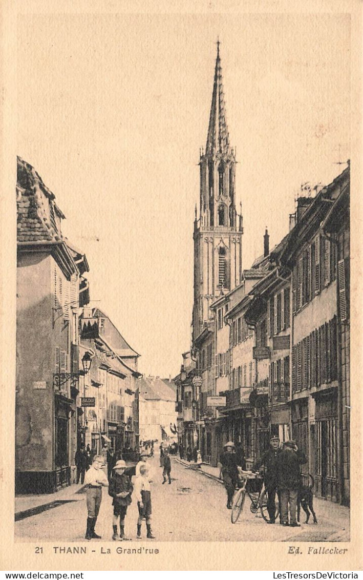 FRANCE - Thann - La Grand'rue - Ed Fallecker - Rue - Animé - Carte Postale Ancienne - Thann