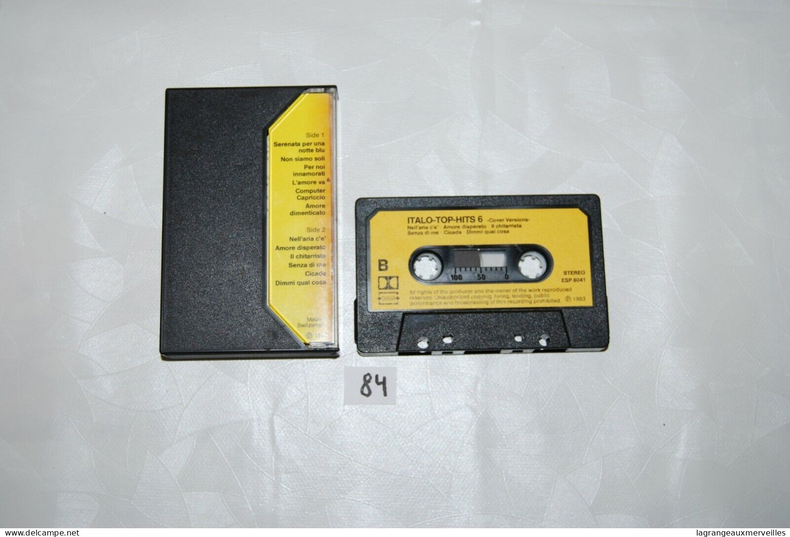 C84 K7 Cassette Audio - Italo Top Hits - Casette Beta
