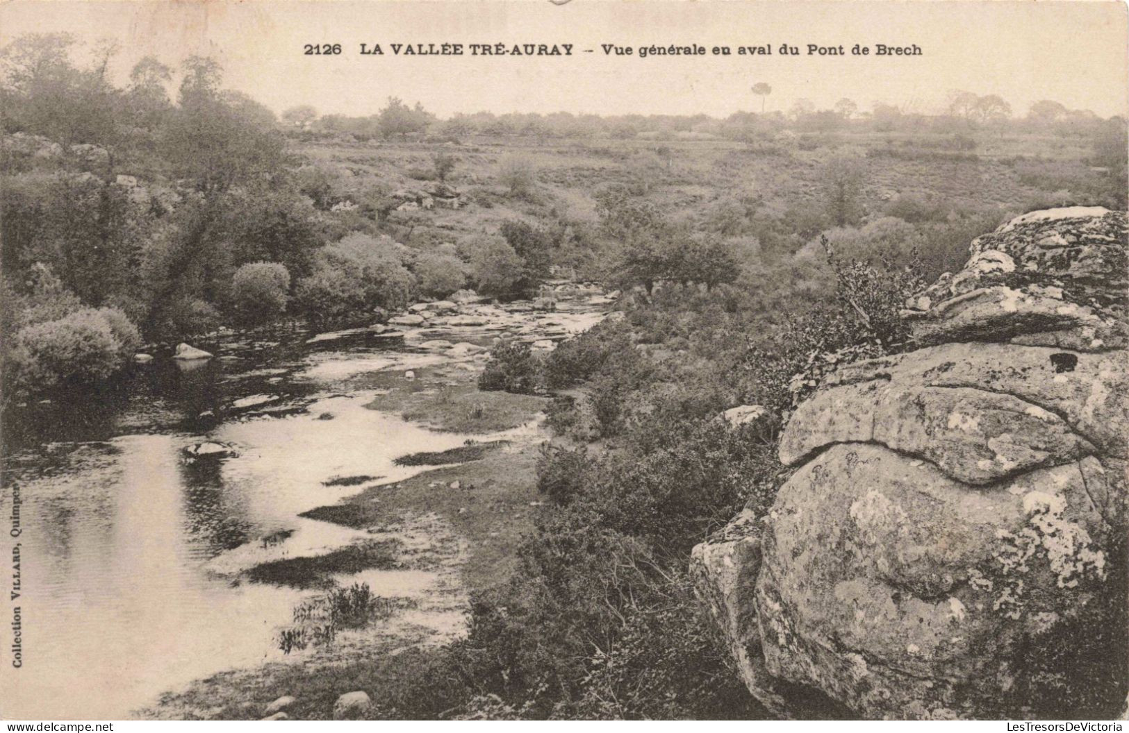 FRANCE - La Vallée Tré-Auray - Vie Générale En Aval Du Pont De Brech - Carte Postale Ancienne - Sainte Anne D'Auray