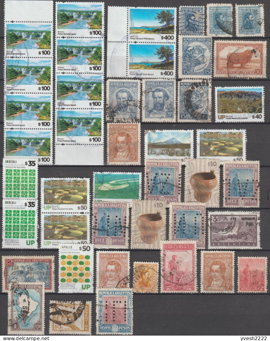 Argentine, Petit Lot De Timbres Oblitérés. 2 Scans - Collections, Lots & Series