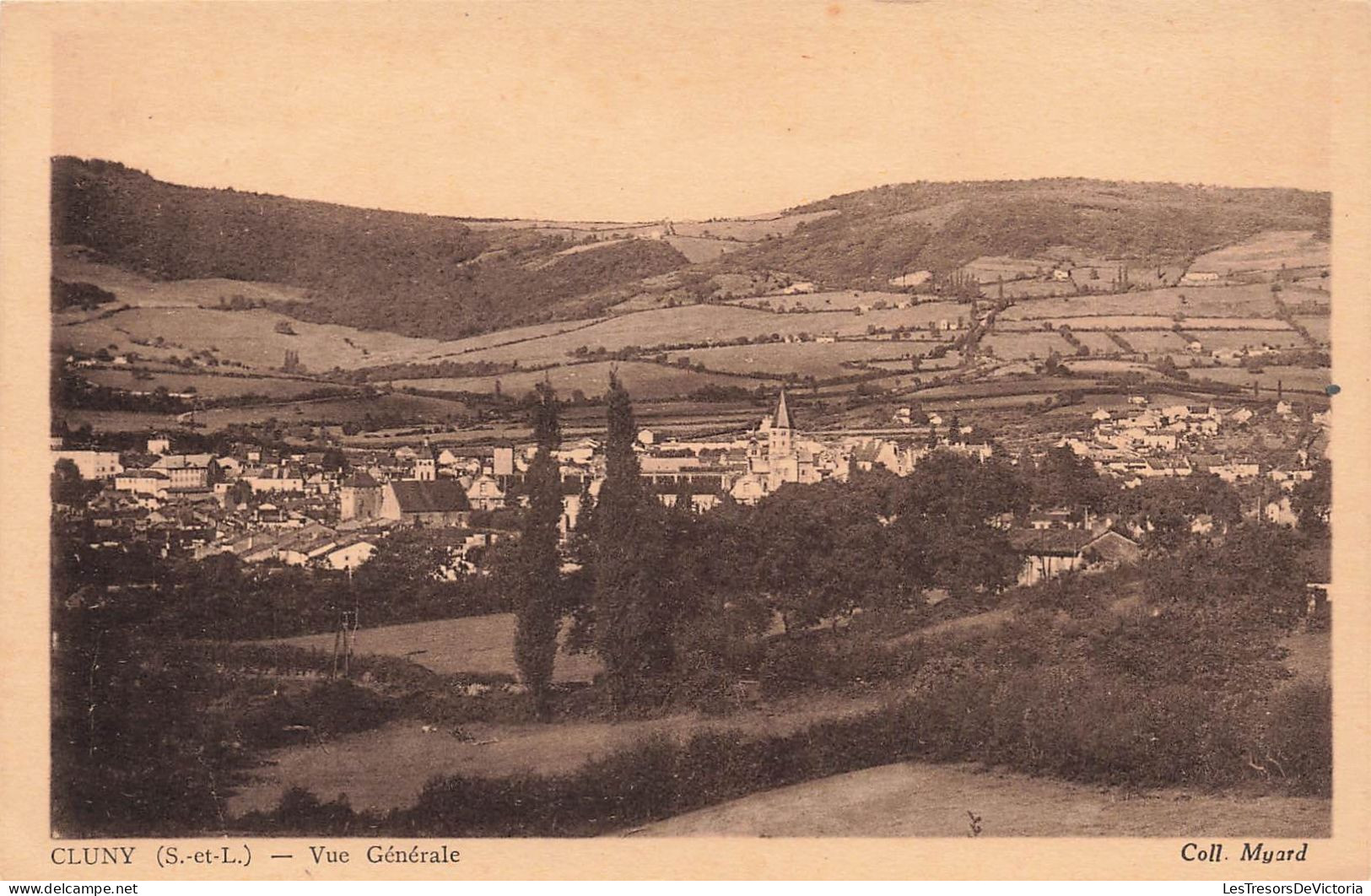 FRANCE -  Cluny - Vue Générale - Village - Clocher - Carte Postale Ancienne - Cluny