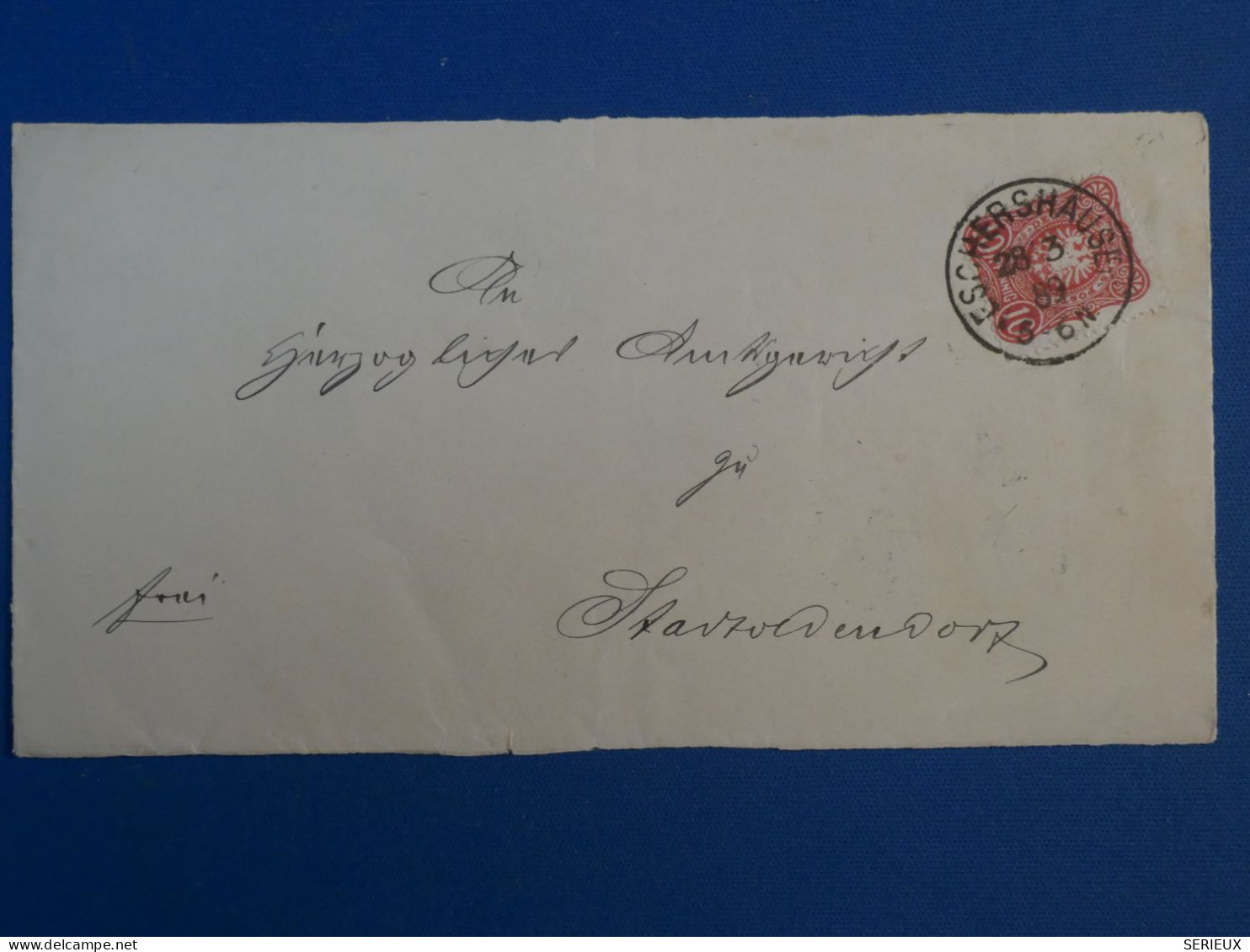 DD21  ALLEMAGNE   LETTRE DEVANT  1889  ESCHERSHAUSE   +AFFRANCH.PLAISANT+++ - Cartas & Documentos