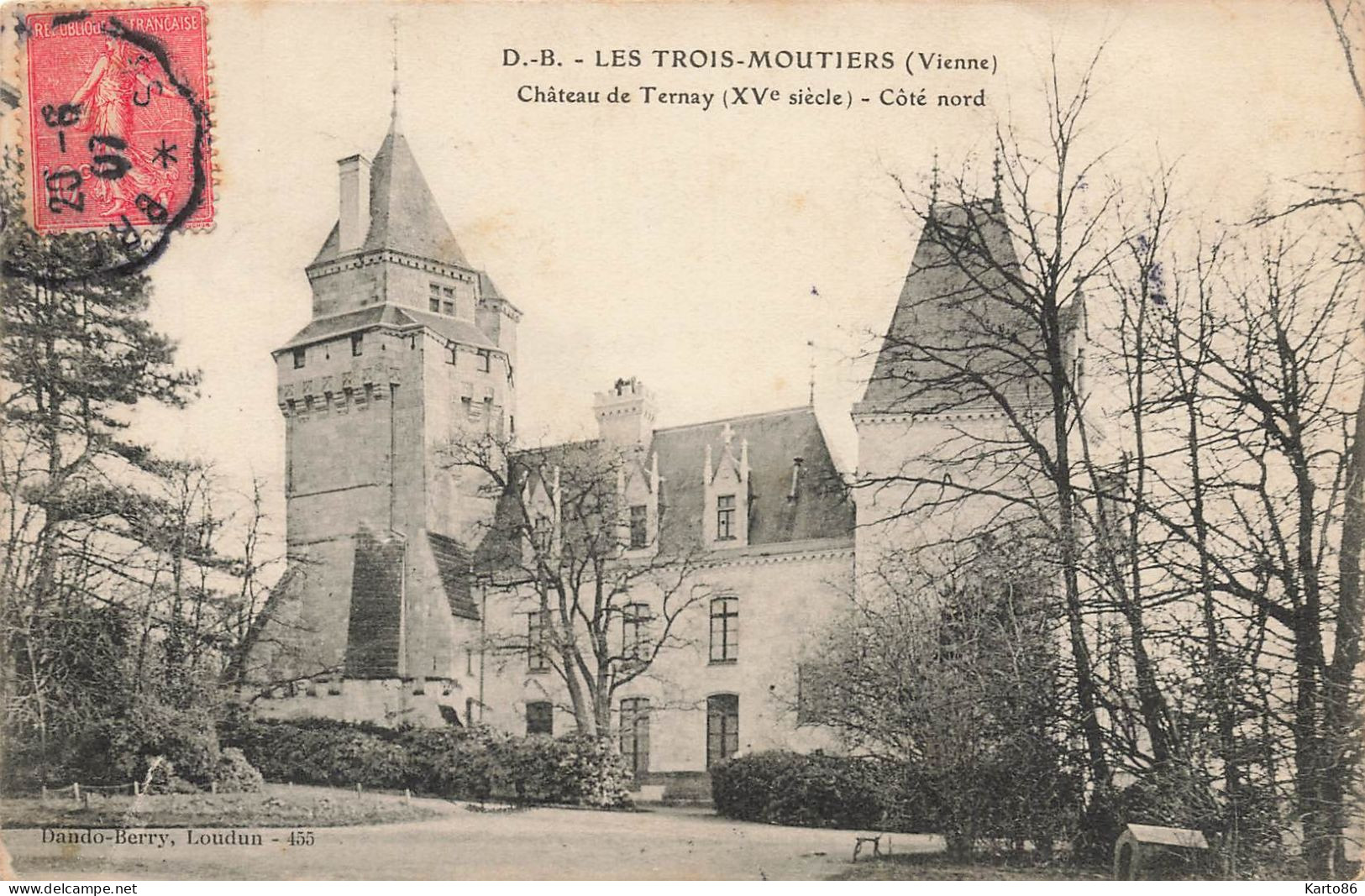 Les Trois Moutiers * Le Château De Ternay , XVème Siècle * Côté Nord - Les Trois Moutiers