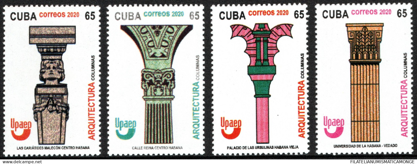 Cuba 2020 Tema America "UPAEP" 5917/20 **/MNH Cuba 2020 / Arquitectura. (4sello - Nuovi