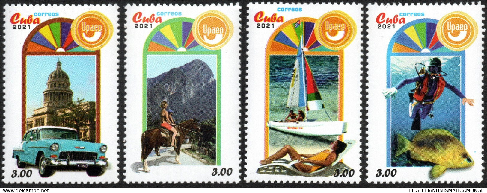 Cuba 2021 Tema America "UPAEP" 6003/06 **/MNH Cuba 2021 / Turismo. (4sellos)  - Neufs