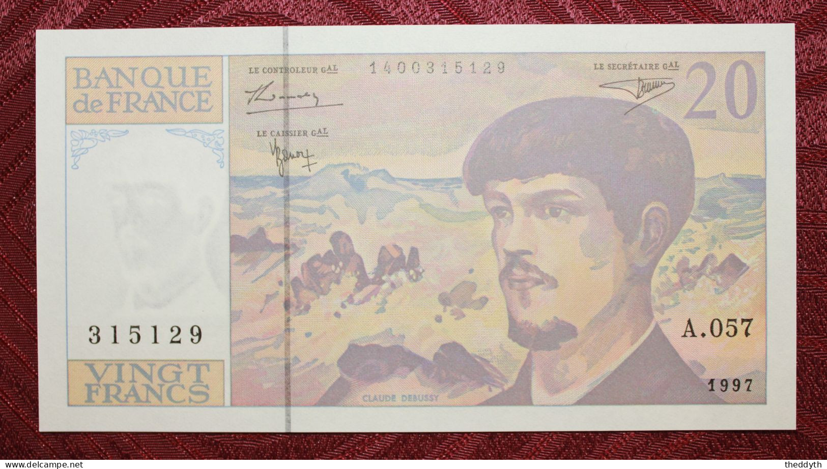 Billet 20 Francs Debussy 1997 – A.057 – NEUF - 20 F 1980-1997 ''Debussy''