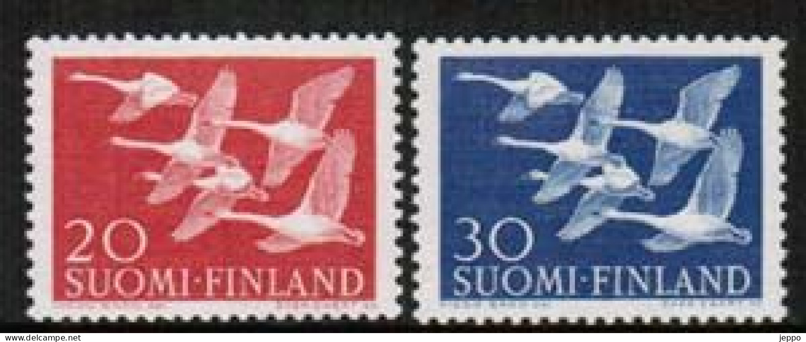 1956 Nothern Countries, Complete Set  **. - Cygnes