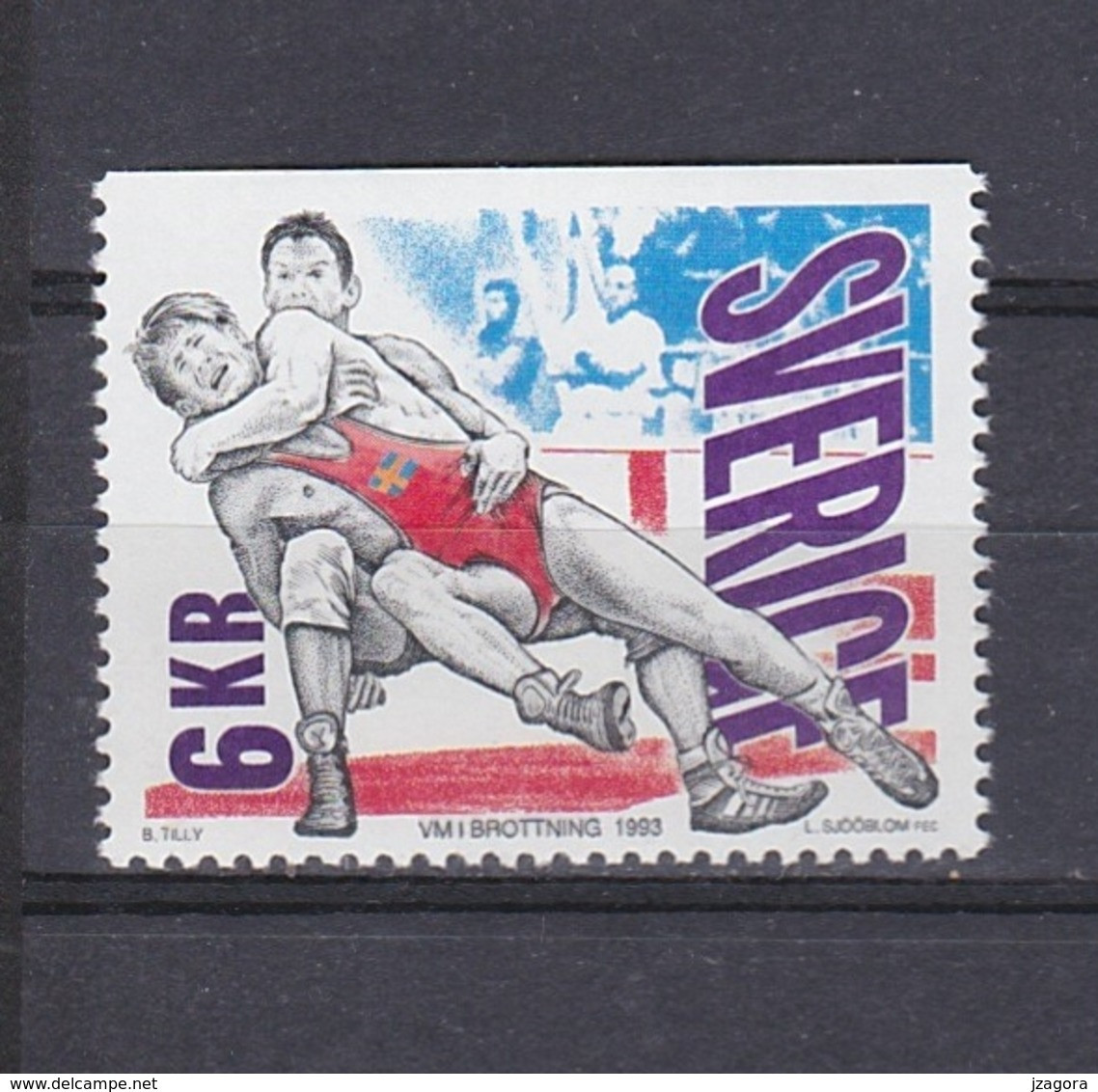 WRESTLING CATCH RINGEN LUCHA WORLD CHAMPIONSHIP WC WM SWEDEN SUEDE SCHWEDEN 1993  MNH MI 1762 Sport - Lutte