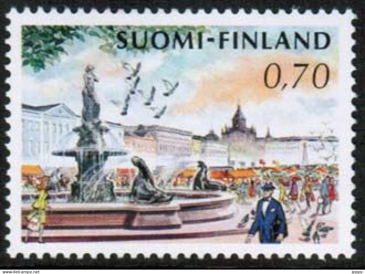 1973 Finland, Havis Amanda 0,70 MNH. - Seagulls