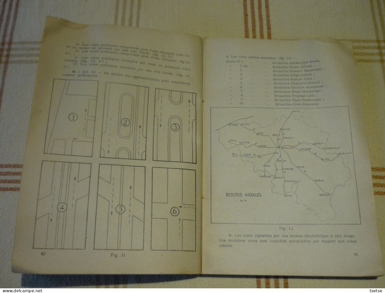 Livre " Code De La Route  " Par Antoine Nicaise , De L'U.T. Charleroi -Librairie De La Bourse -1944 - Auto