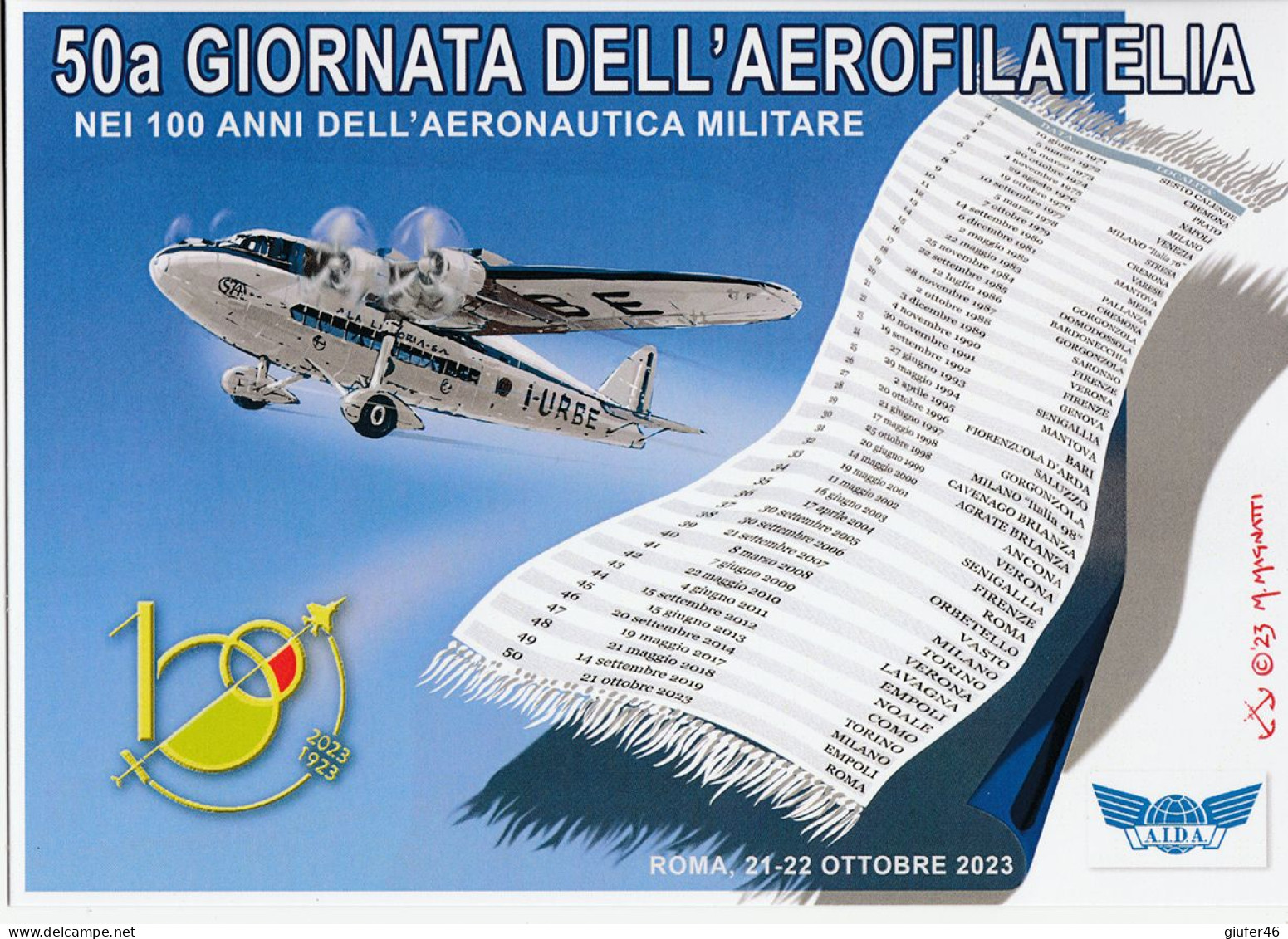 100 ANNI AERONAUTICA  - ROMA - Mostre, Esposizioni