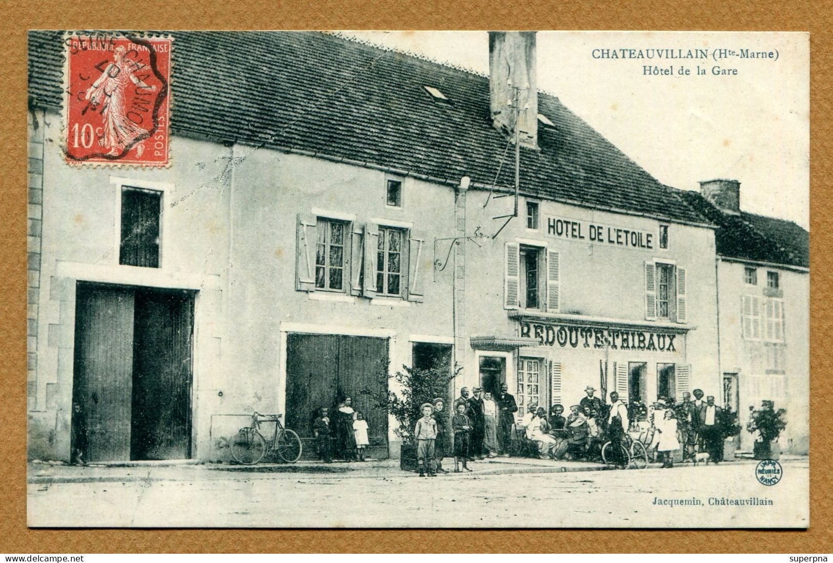 CHATEAUVILLAIN  (52) : " HOTEL DE LA GARE " - Chateauvillain