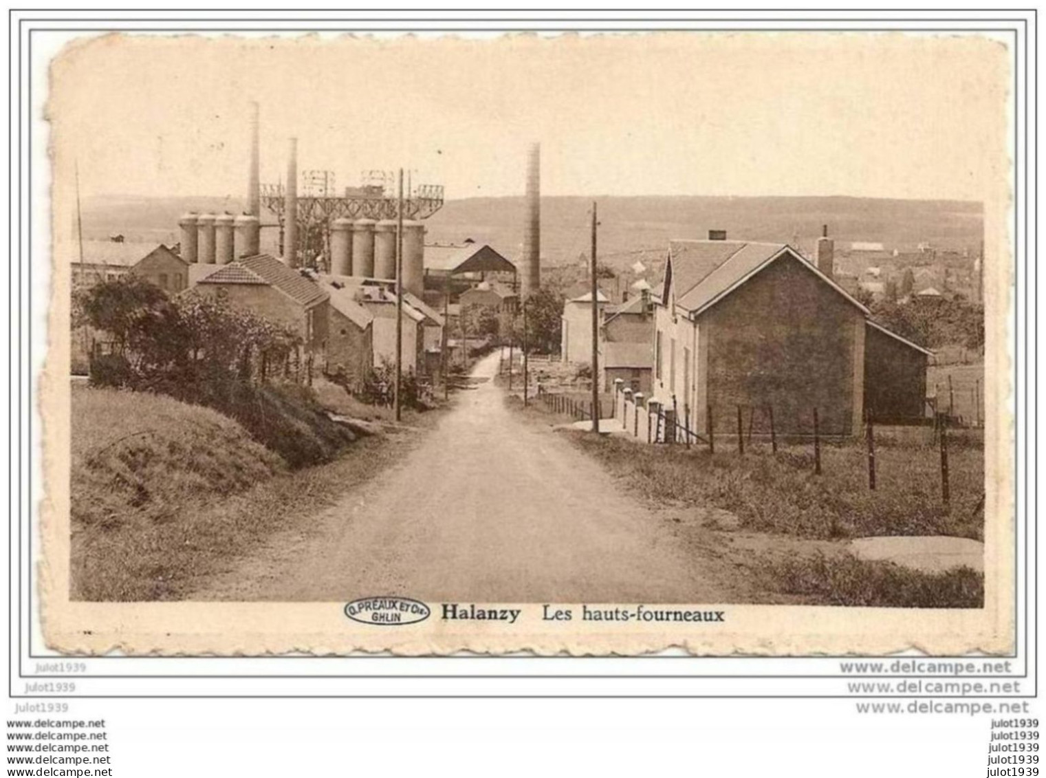 HALANZY ..-- Les Hauts - Fourneaux . 1946 Vers ANVERS ( Melle Mireille BRASSEUR ) . Voir Verso . - Aubange