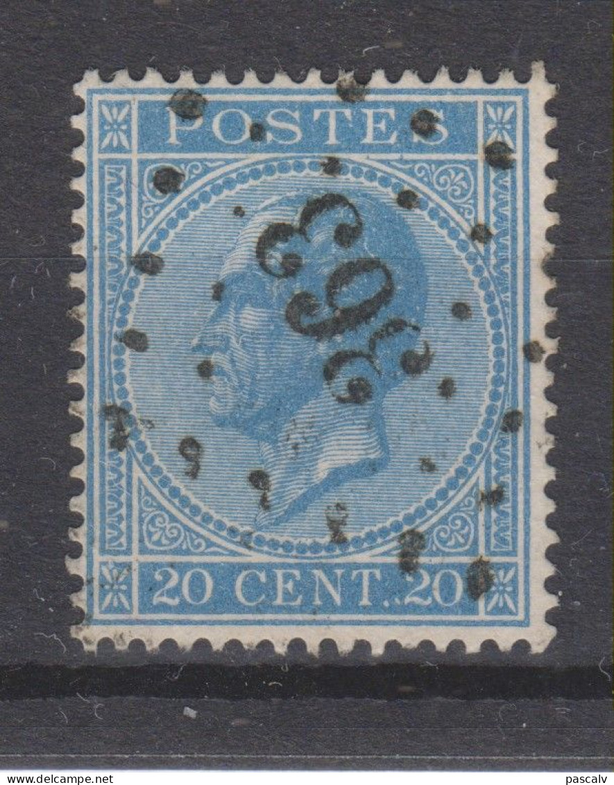 COB 18 Oblitéré Double Point Après Cent - 1849-1900