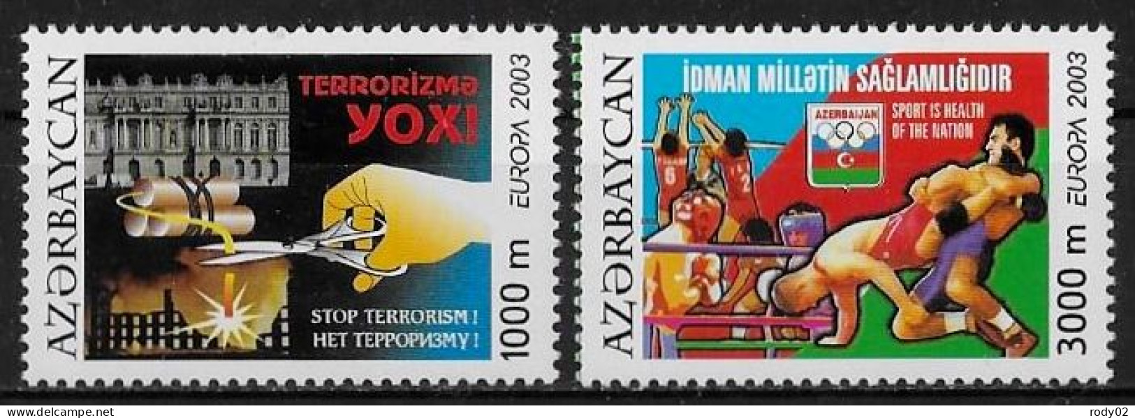 AZERBAIDJAN - EUROPA CEPT - N° 460 ET 461 - NEUF** MNH - 2003