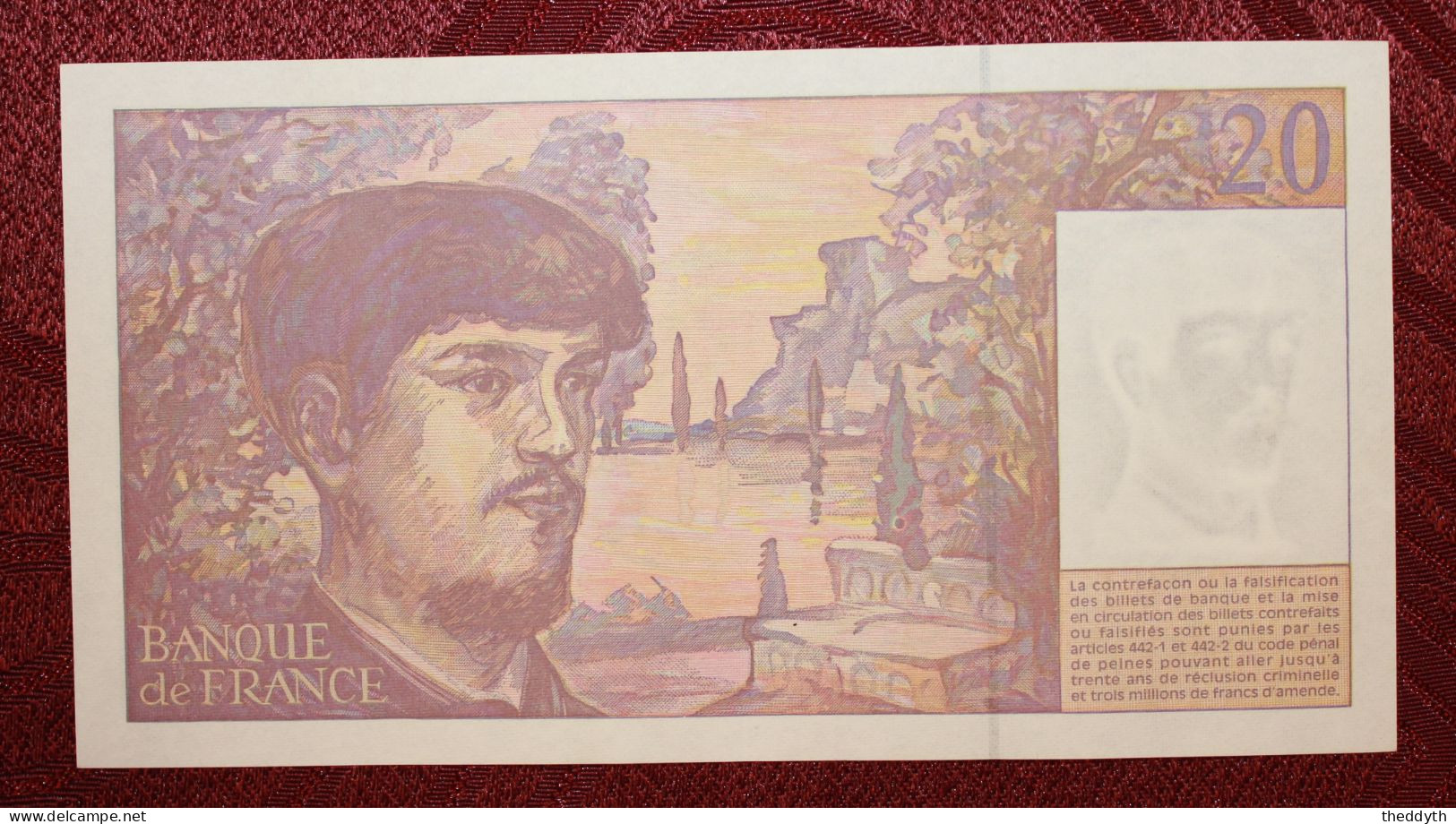 Billet 20 Francs Debussy 1997 Z.063-910081 – SUP+++ - 20 F 1980-1997 ''Debussy''