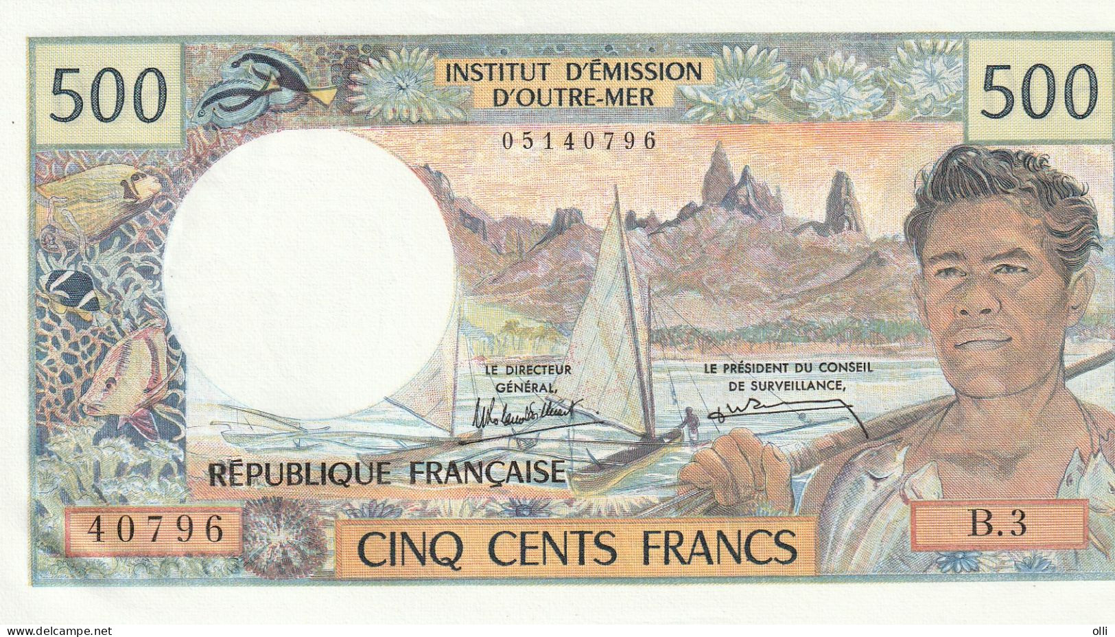 Tahiti 500 Francs ND 1985 P-25d PAPEETE UNC - Papeete (Polynésie Française 1914-1985)