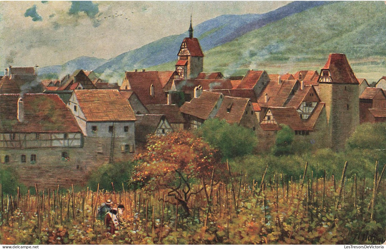 FRANCE - Riquewihr - Ultes Bogefenftädtchen Reichenweier - Colorisé - Carte Postale Ancienne - Riquewihr