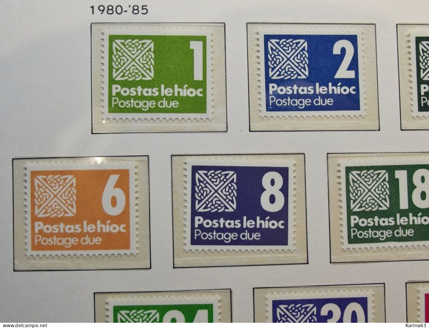 Ireland - Irelande - Eire 1980 - 85 - Y&T  N° ( 10 Val.) - Postage Due - MNH - Postfris - Postage Due