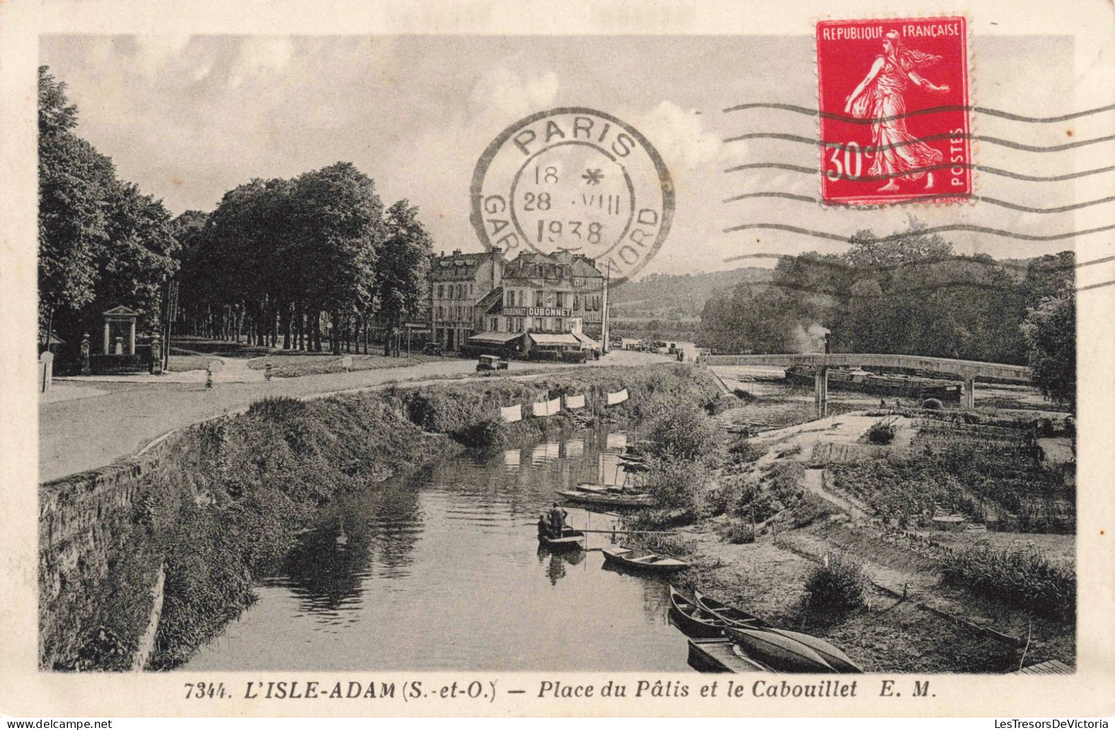 FRANCE - L'Isle Adam - Place Du Pâtis Et Le Cabouillet - Carte Postale Ancienne - L'Isle Adam