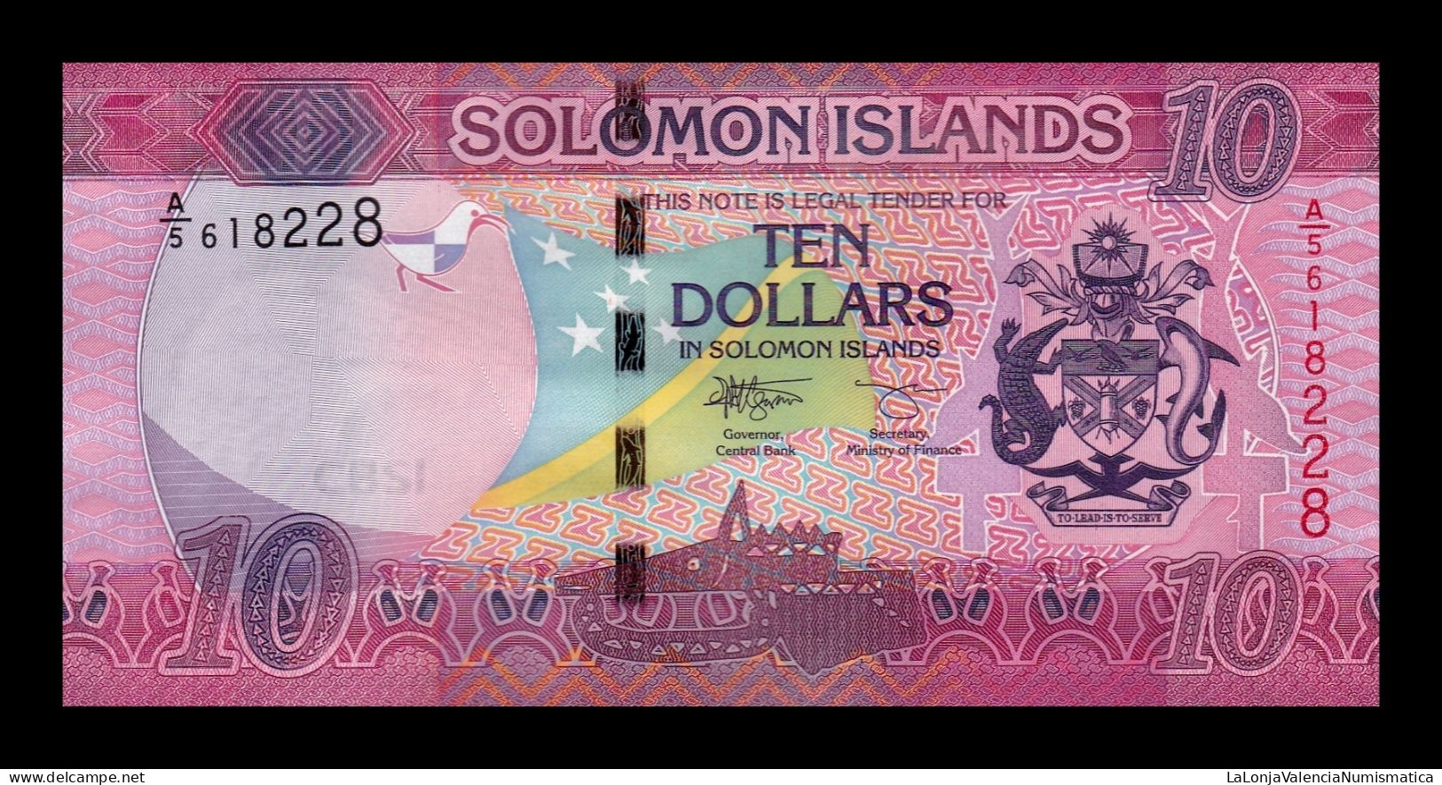 Islas Salomón Solomon 10 Dollars 2017 (2023) Pick 33b New Sign Sc Unc - Isla Salomon