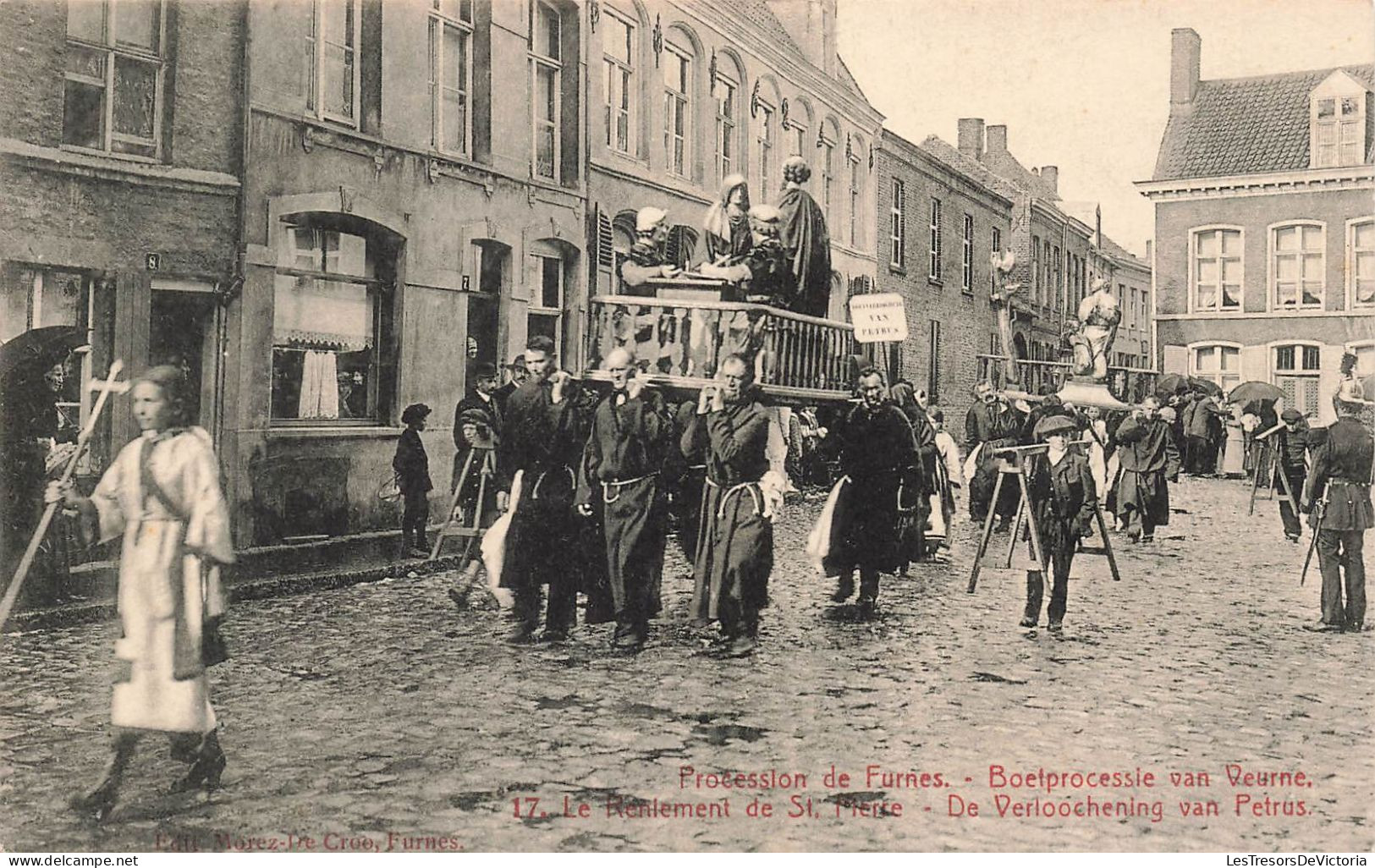 BELGIQUE - Procession De Furnes - Le Reniement De Saint Pierre  - Animé - Carte Postale Ancienne - Autres & Non Classés