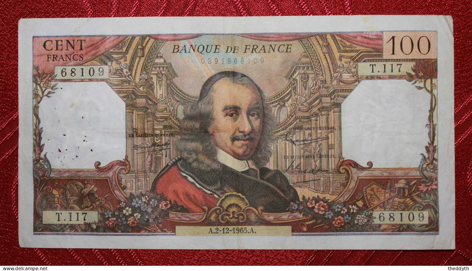 Billet 100 Francs Corneille 1965 / T.117-68109 / TTB - 100 F 1964-1979 ''Corneille''