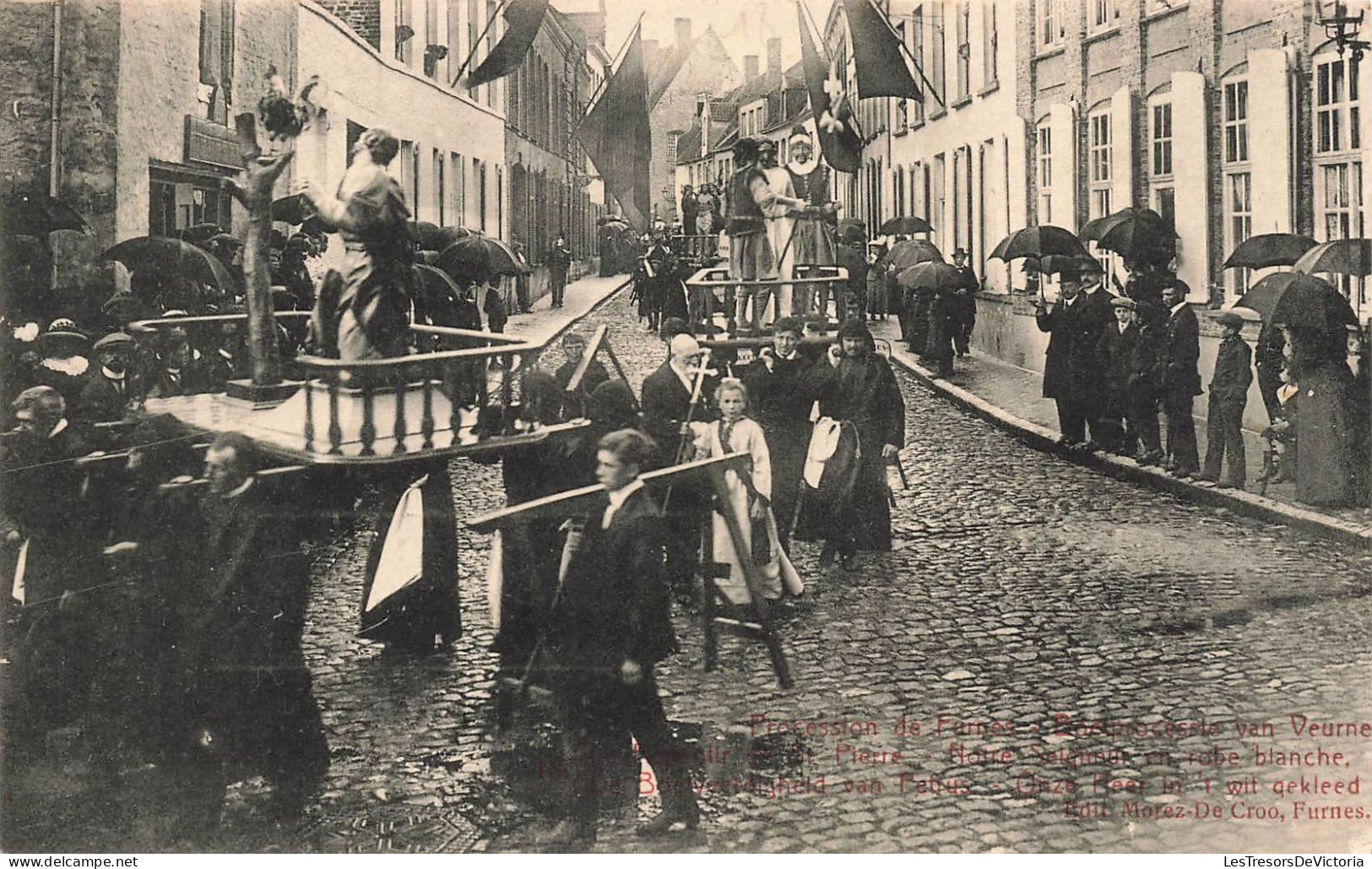 BELGIQUE - Procession De Furnes  - Animé - Carte Postale Ancienne - Andere & Zonder Classificatie