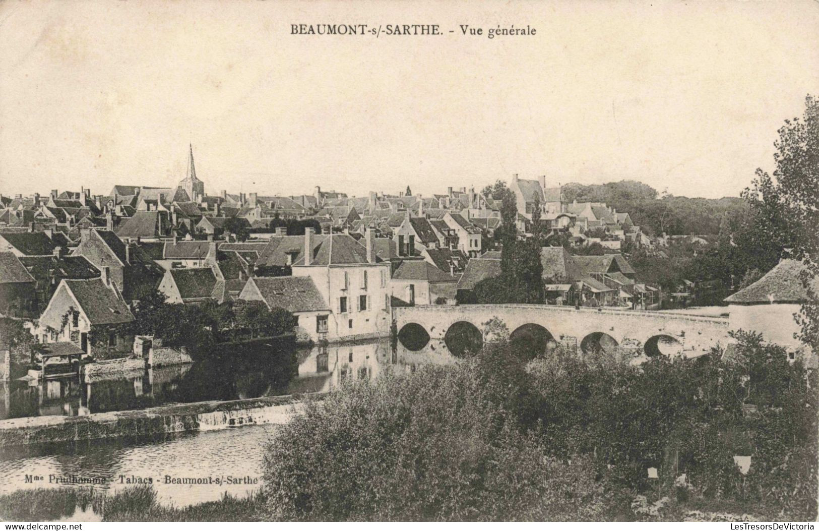FRANCE - Beaumont Sur Sarthe - Vue Générale - Carte Postale Ancienne - Beaumont Sur Sarthe