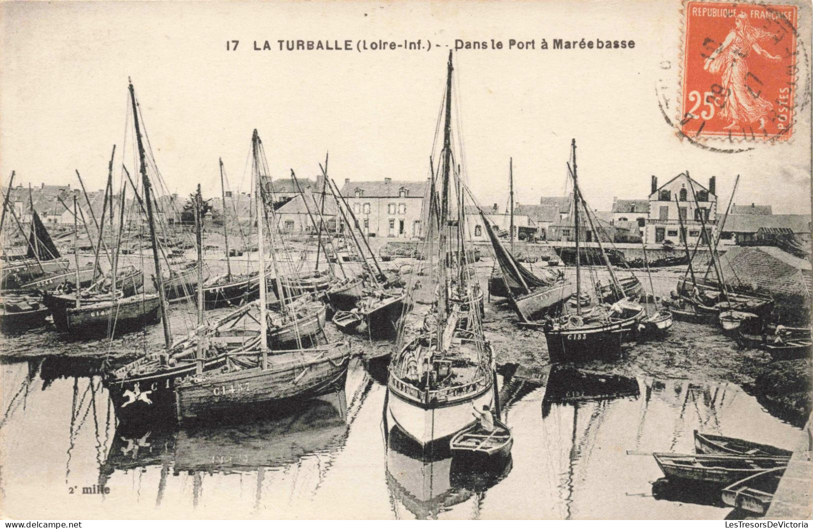 FRANCE - La Turballe - Dans Le Port à Marée Basse - Carte Postale Ancienne - La Turballe