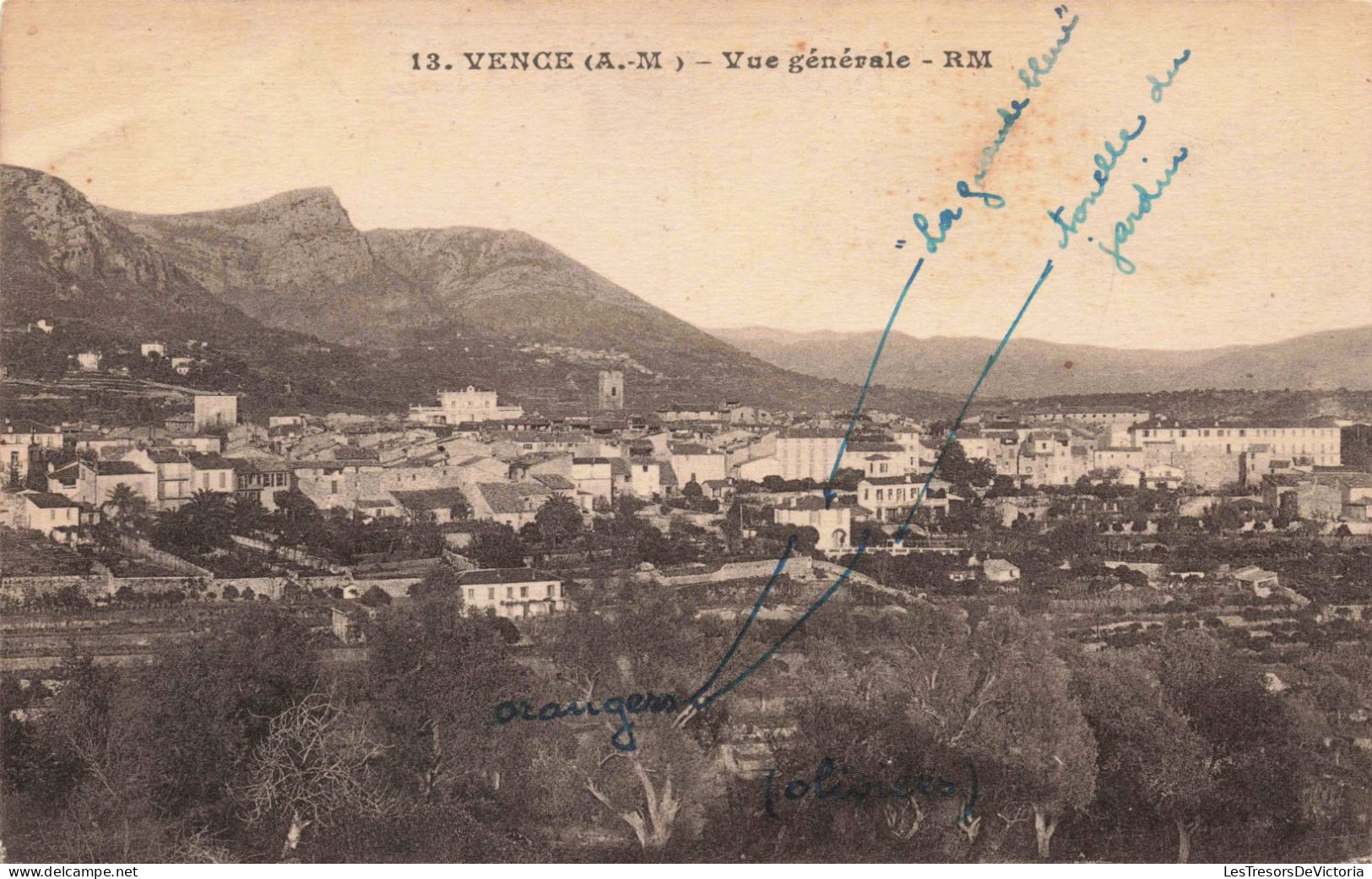 FRANCE - Vence - Vue Générale - Carte Postale Ancienne - Vence