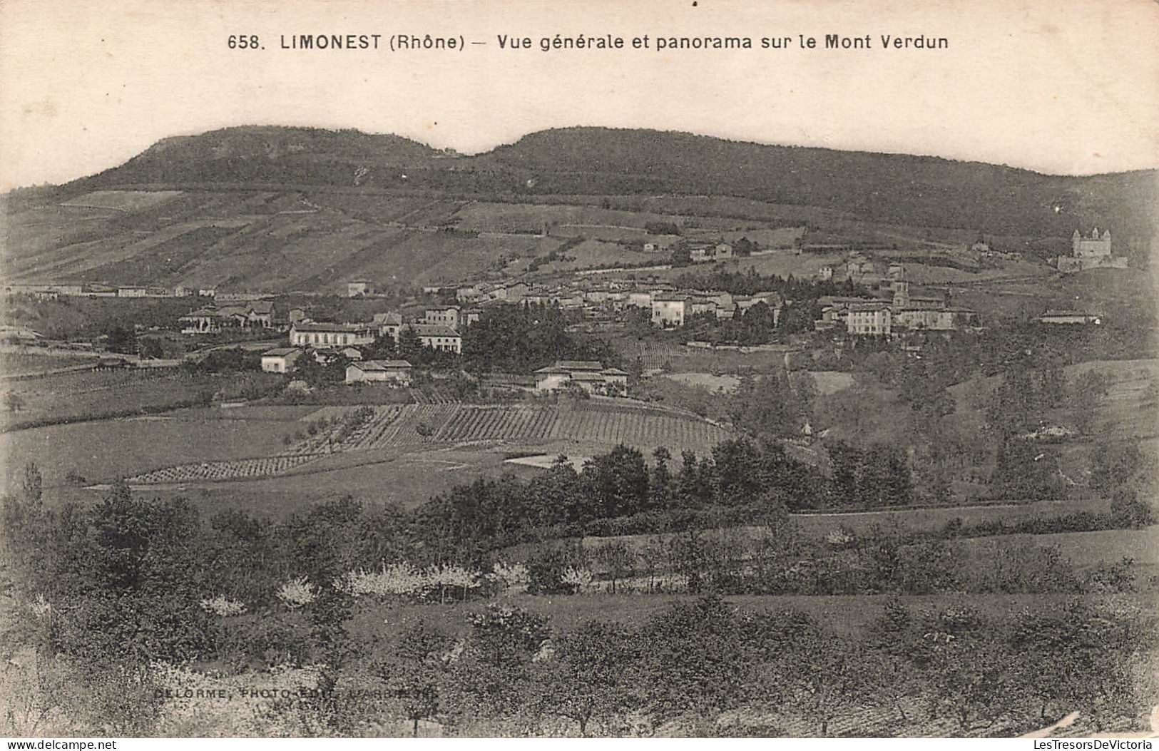 FRANCE - Limonest - Vue Générale Et Panorama Sur Le Mont Verdun - Carte Postale Ancienne - Limonest