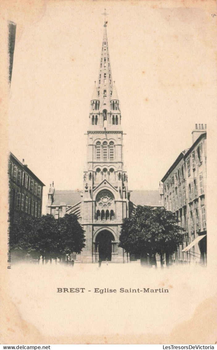 FRANCE - Brest - Eglise Saint Martin - Carte Postale Ancienne - Brest