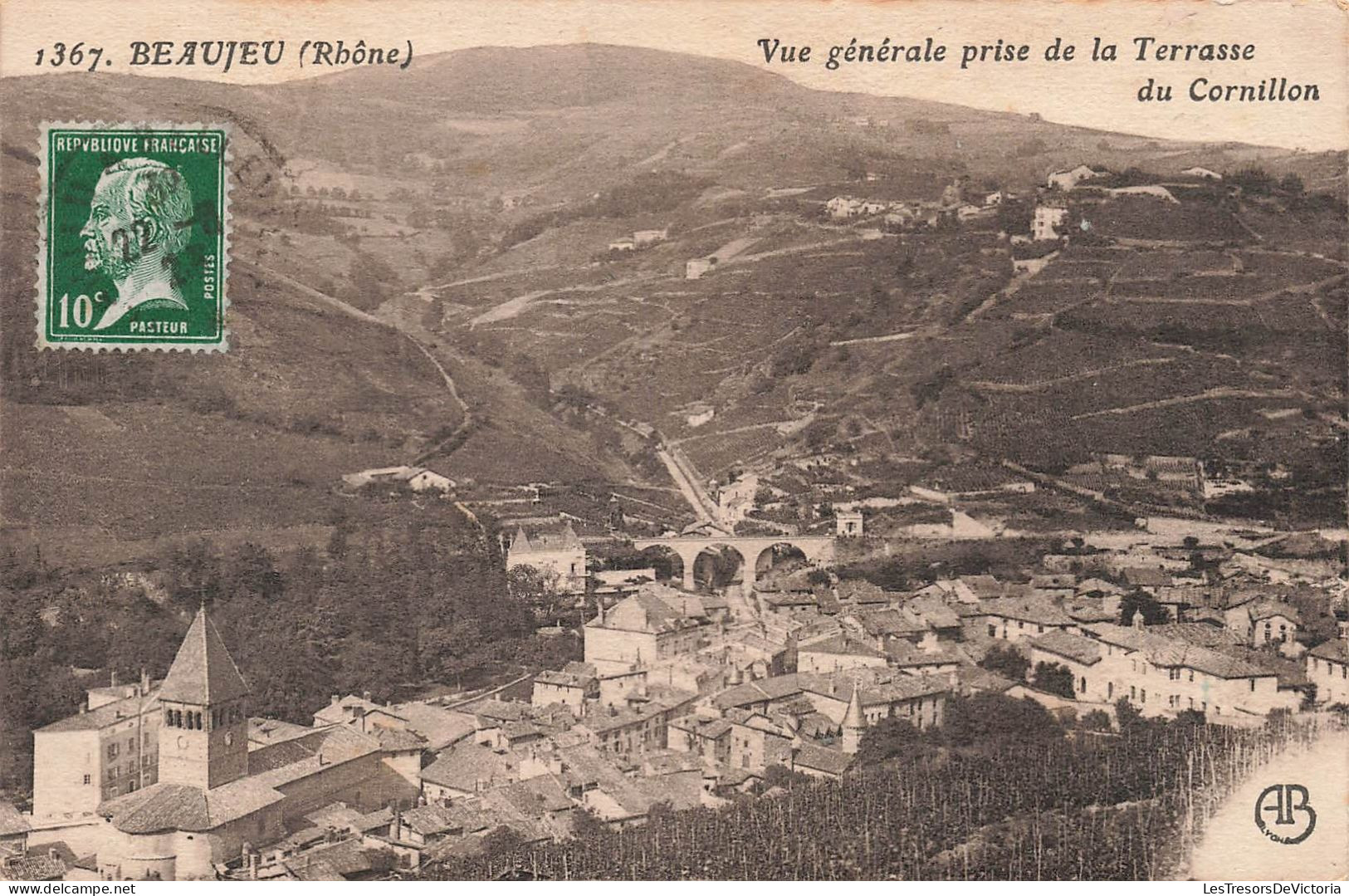 FRANCE - Beaujeu - Vue Générale Prise De La Terrasse Du Cornillon - Carte Postale Ancienne - Beaujeu