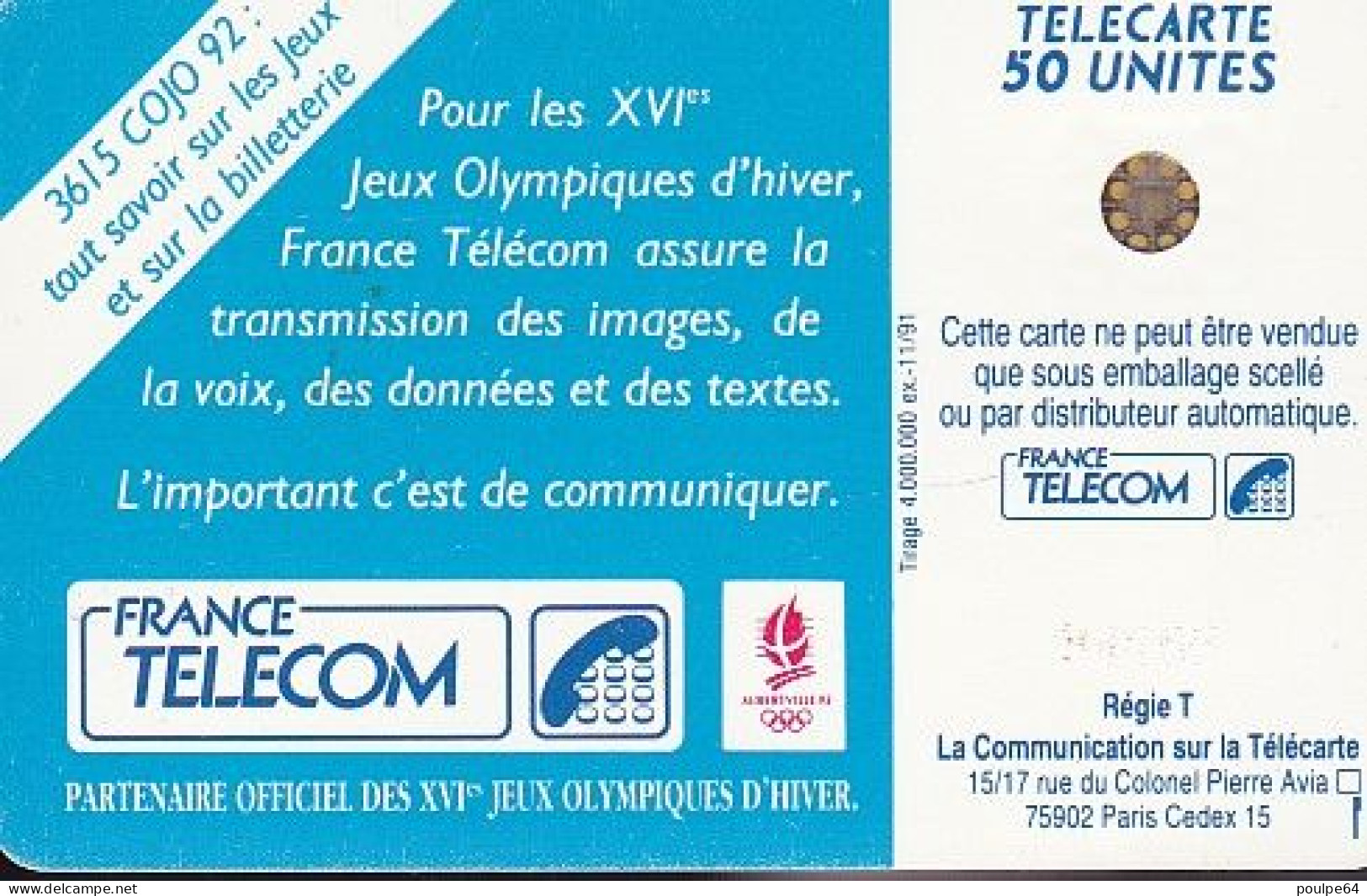 F205b  11/1991 SKI DE FOND 50 SC4 - 1991