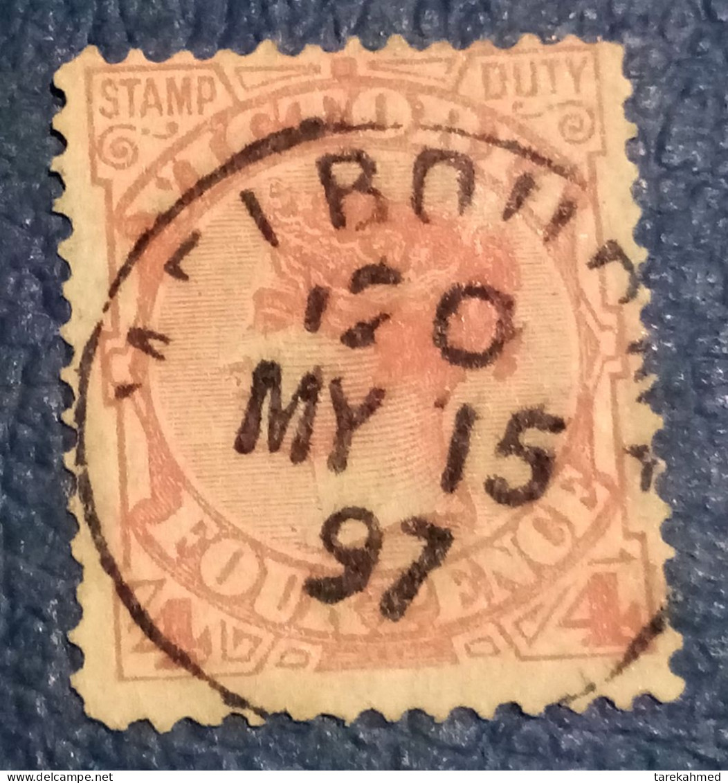 Victoria, SG211, 1883, 4d  ، VF - Used Stamps