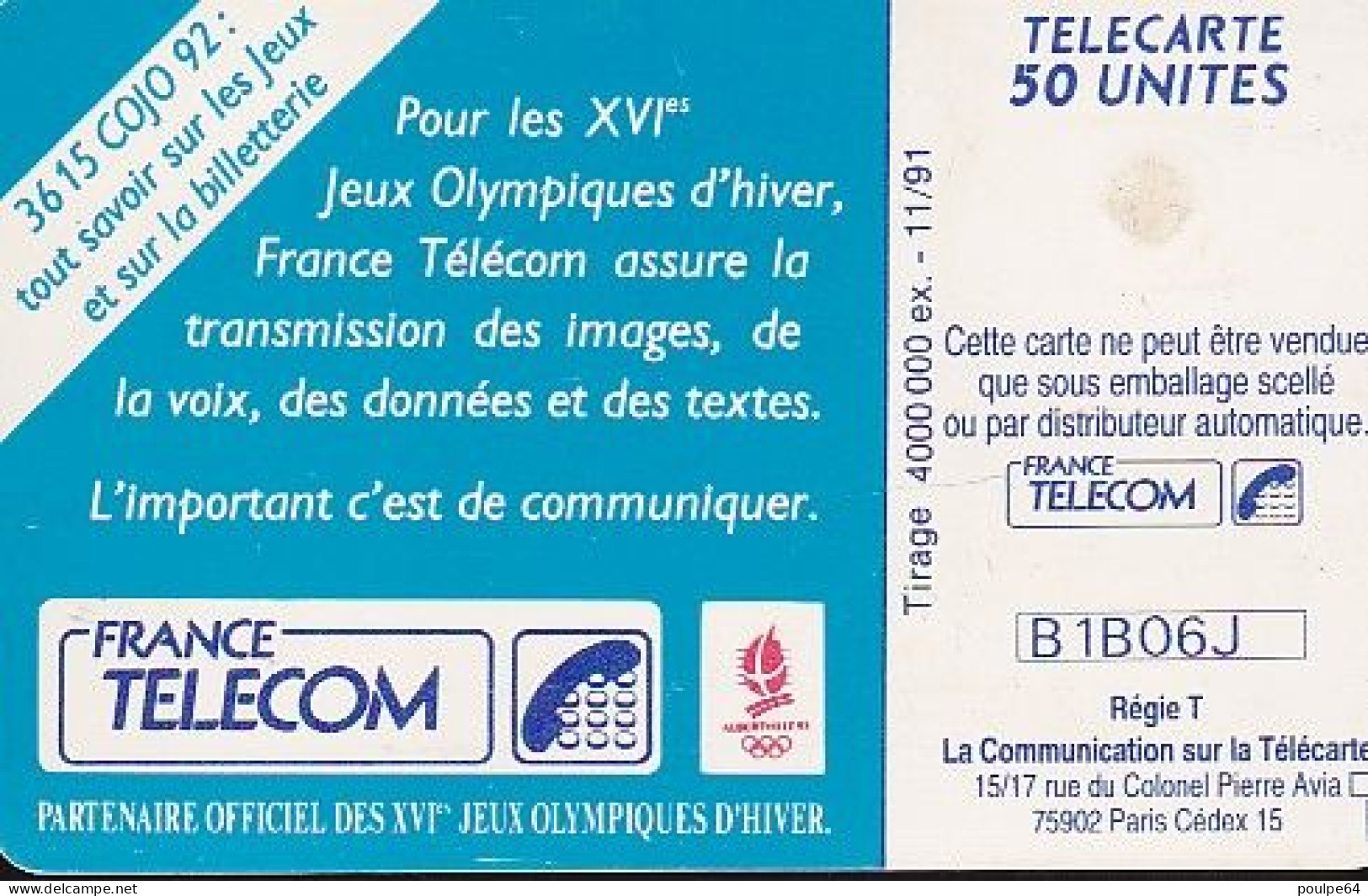 F205B  11/1991 SKI DE FOND 50 GEM - 1991