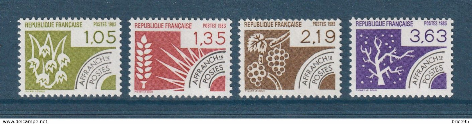 France - YT Préoblitéré Nº 178 à 181 ** - Neuf Sans Charnière - 1983 - 1953-1960