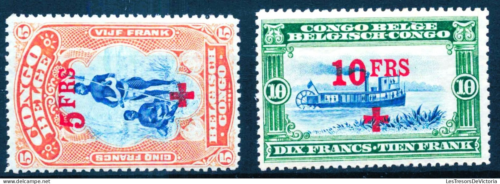 Timbres - Congo Belge - 1918 - COB 72/80* - Cote 275 - Ungebraucht