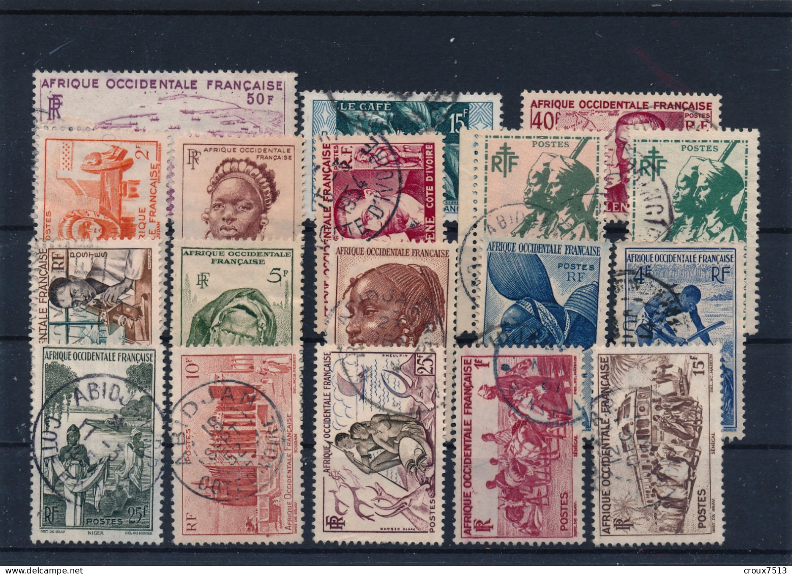 Sélection 18 Timbres TB. - Used Stamps