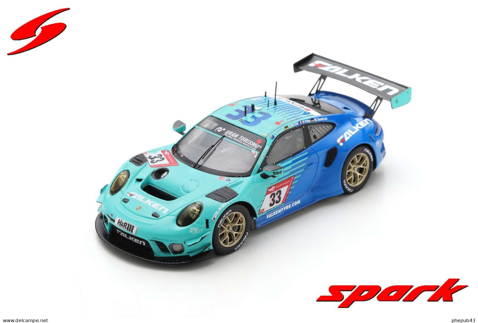 Porsche 911 GT3 R - Falken Motorsports - 9th 24h Nürburgring 2022 #33 - J. Evans/S. Müller/P. Pilet/M. Seefried - Spark - Spark