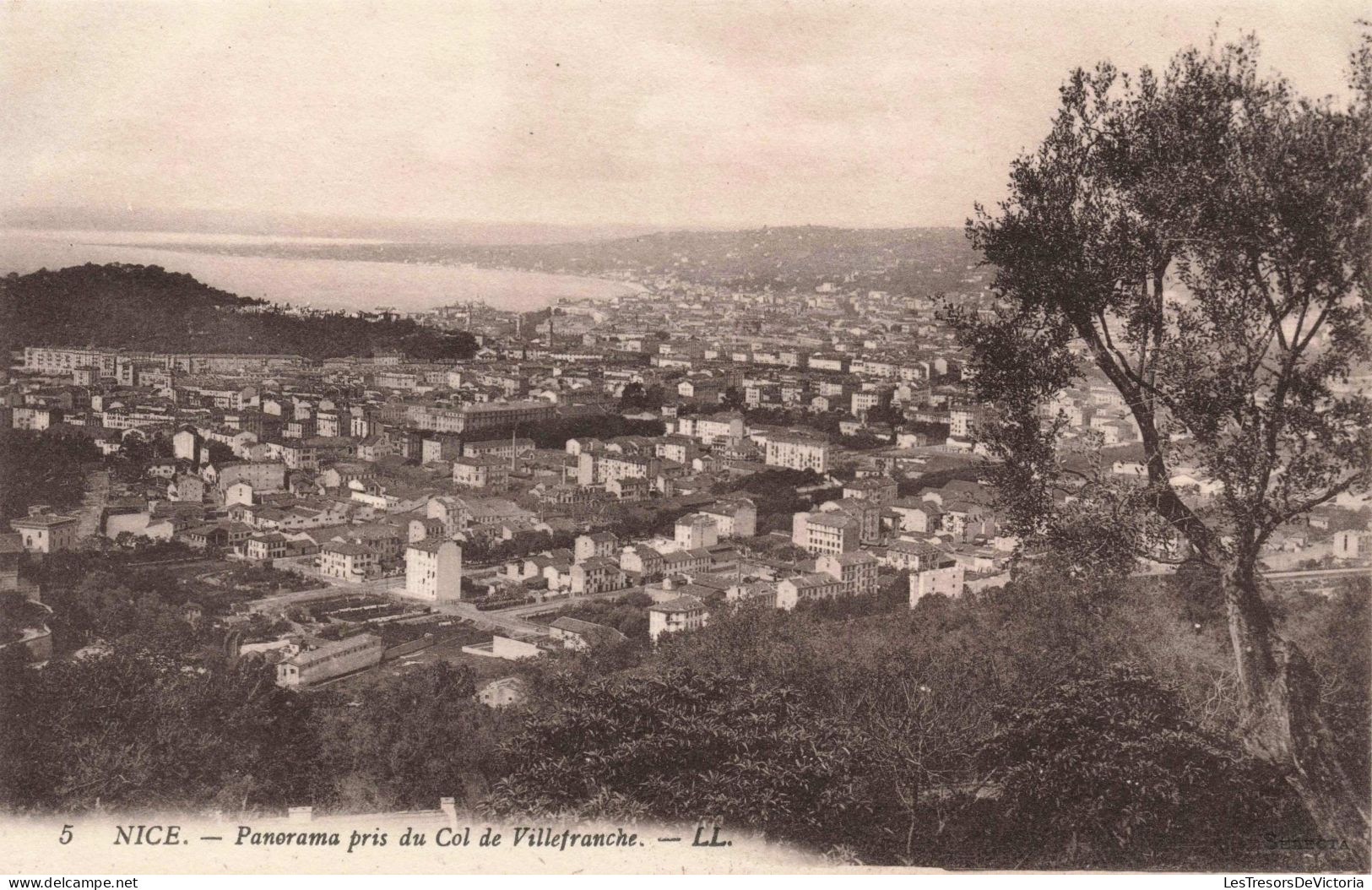 FRANCE - Nice - Panorama Pris Du Col De Villefranche - Carte Postale Ancienne - Multi-vues, Vues Panoramiques