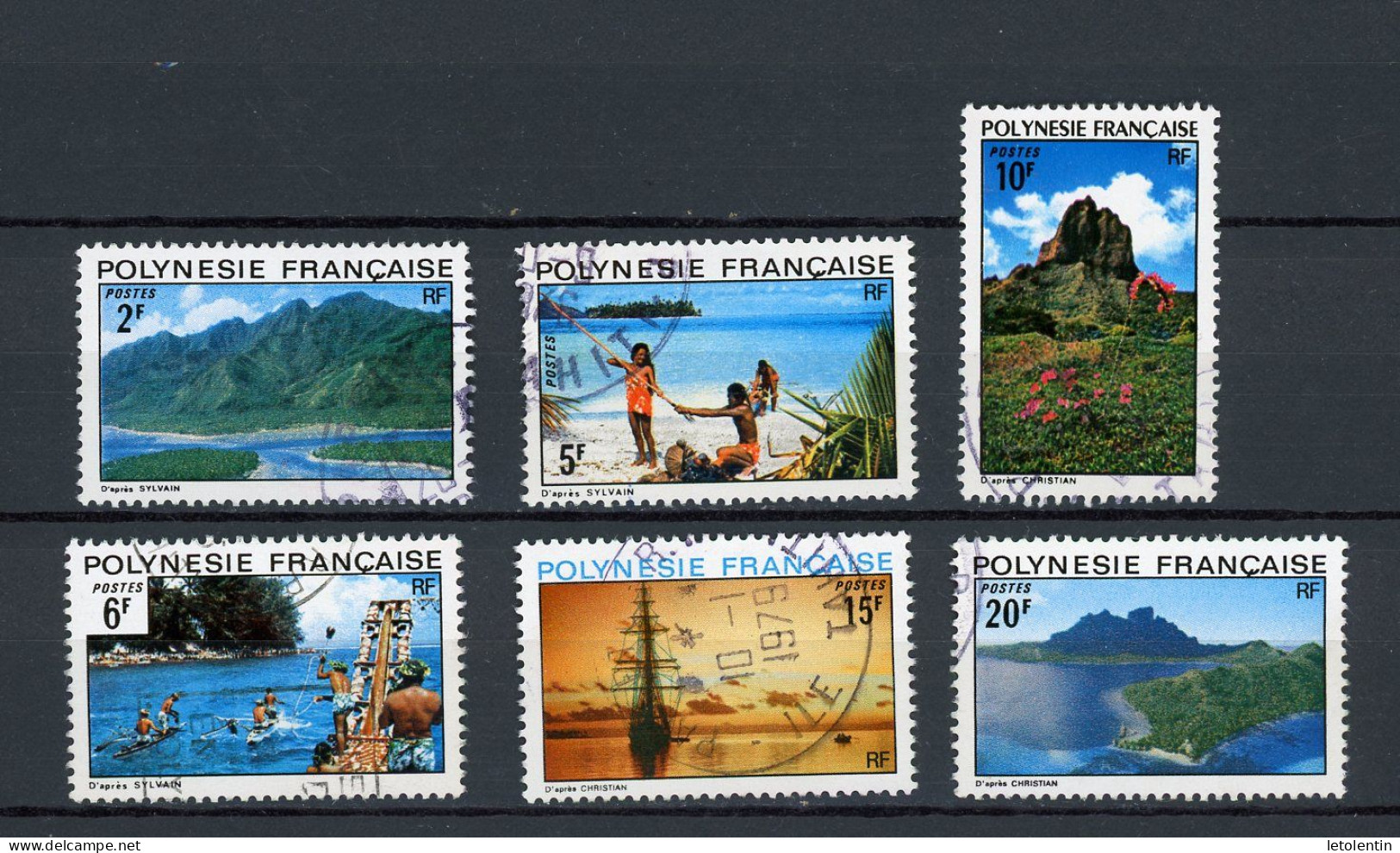 POLYNESIE : PAYSAGES - N° Yt 97/102 Obli. - Used Stamps