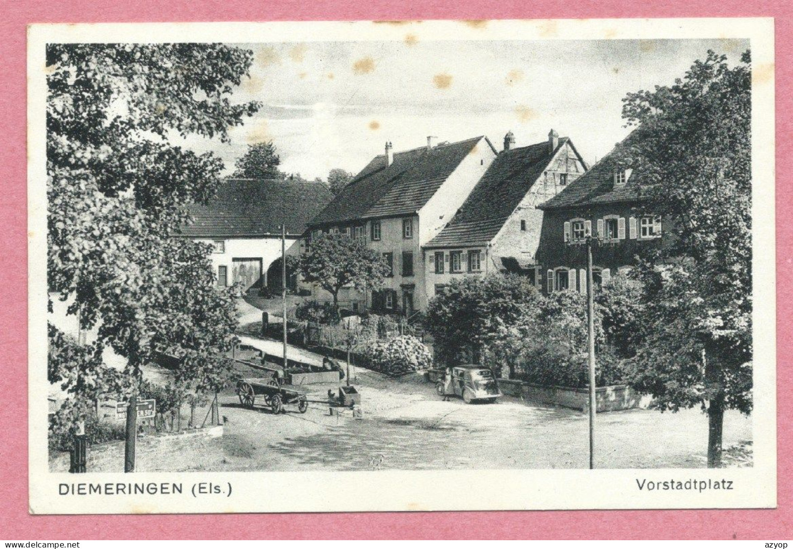 67 - DIEMERINGEN - Vorstadtplatz - Guerre 39/45 - Diemeringen