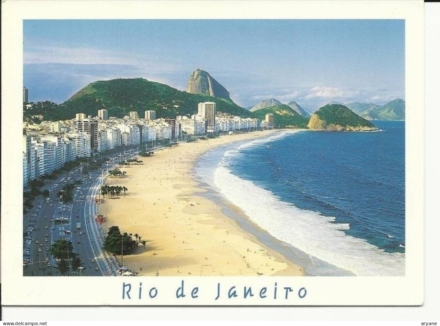 0371- CPM - BRESIL - RIO DE JANEIRO - Vue Aérienne - Plage De Copacabana - 1 - Copacabana