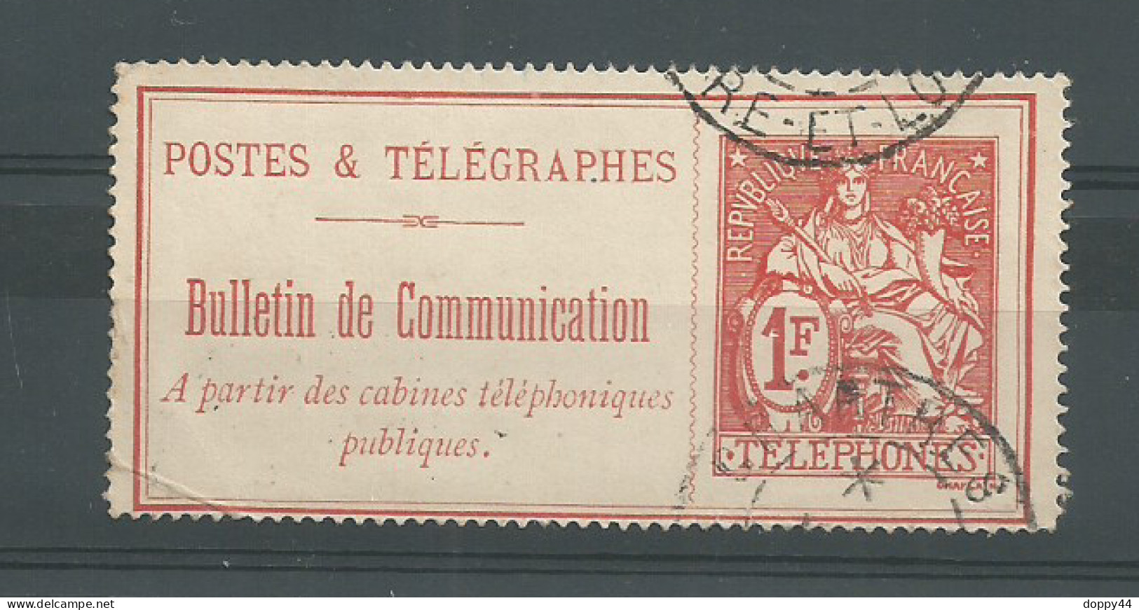 FRANCE TIMBRE TELEPHONE N° 29 OBLITERE. COTE 26 Euros. - Telegraph And Telephone