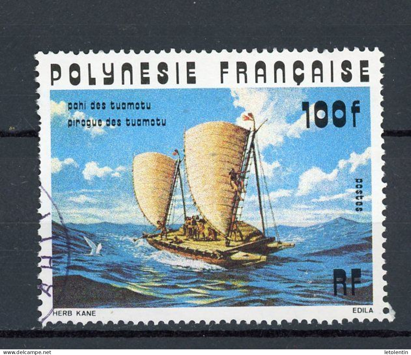 POLYNESIE : PIROGUE - N° Yt 114 Obli. - Used Stamps