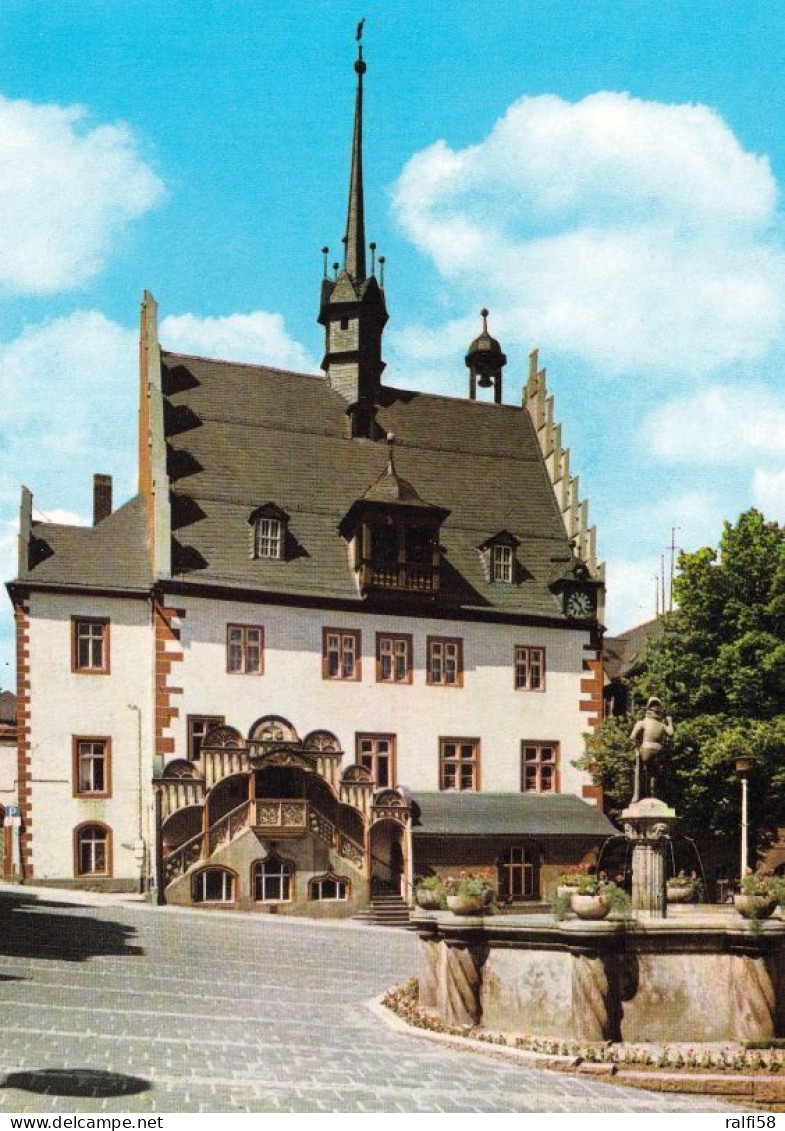 1 AK Germany / Thüringen * Das Rathaus In Pössneck - Es Gehört Zu Den Schönsten Spätgotischen Rathäusern In Thüringen * - Poessneck