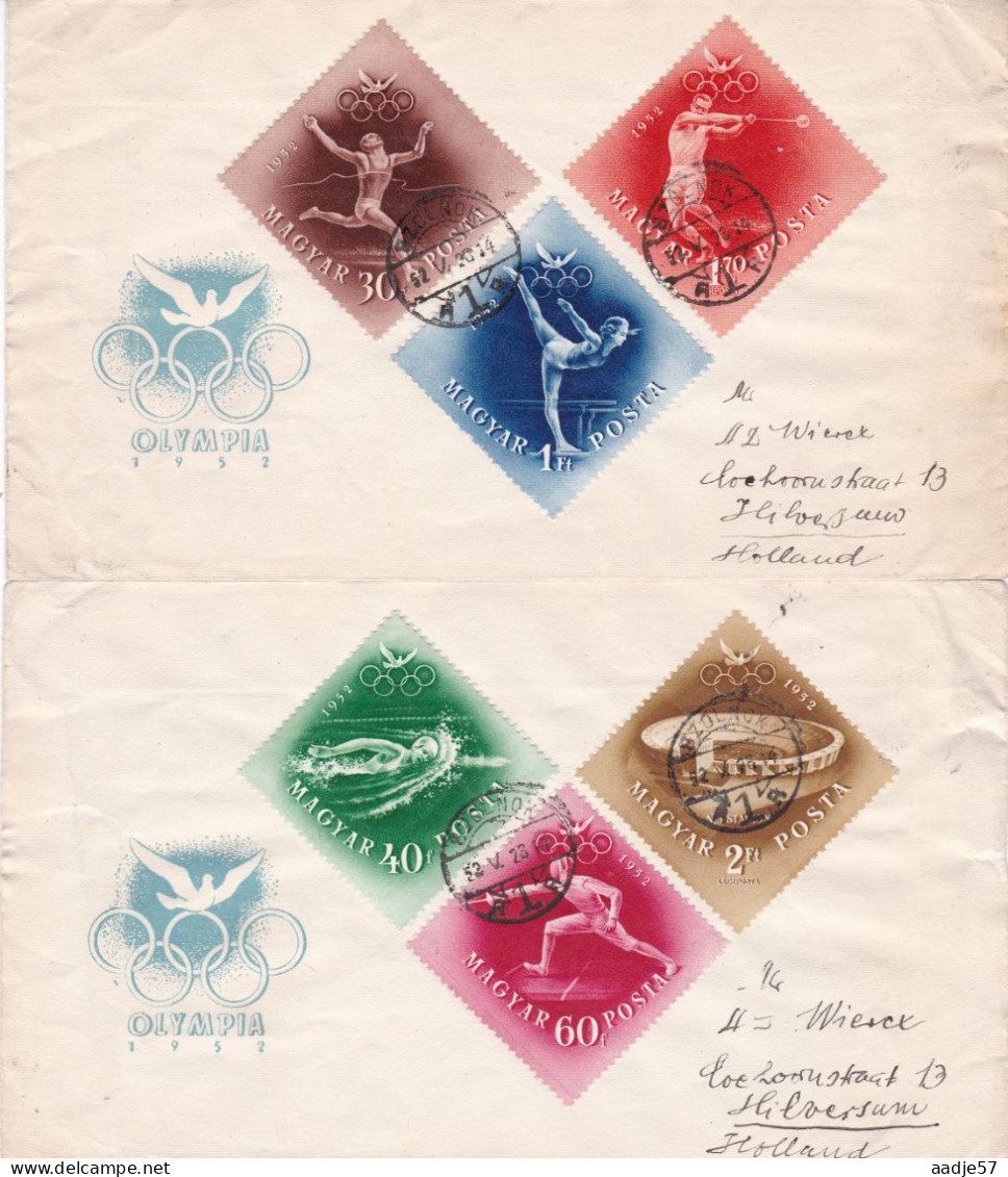 Hongarije, Hungary, Ungarn, Magyar ; 1952: "Olympia Helsinki" Michel-N° 1247-1252 - Zomer 1952: Helsinki